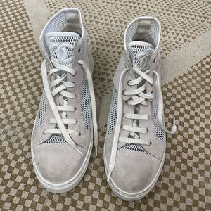 Chanel white sneakers